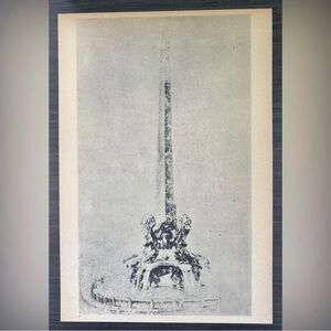 FOUNTAIN Giovanni Gian Lorenzo Bernini Fine Art Print Antique Vintage Original
